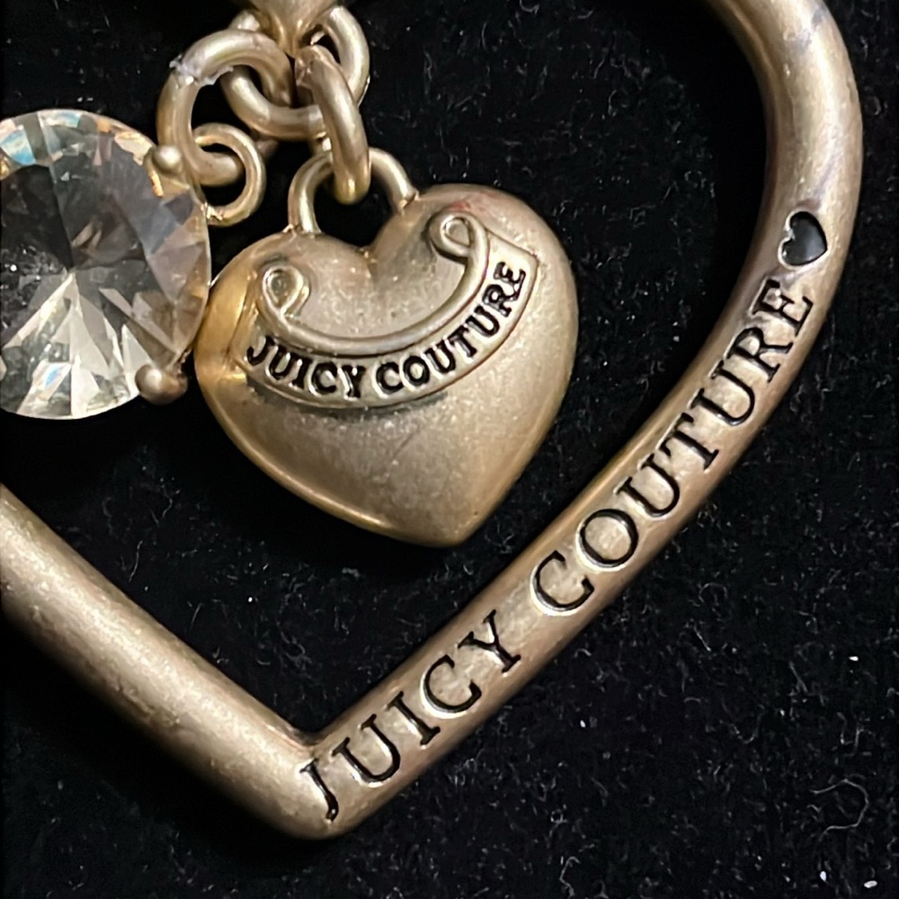 Juicy Couture Gold Heart Charm with Crystal Accent - Picture 4 of 17